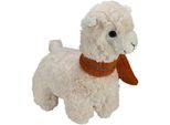 Kuscheltier HEUNEC "Kuma Lama, No Drama Lama, 30 cm", orange (wollweiß, orange), Plüschfiguren, KinderH:30cm, Kuscheltier, Made in Germany, H:30cm