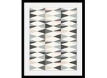 Bild QUEENCE "abstrakte Kunst", bunt (farbe rahmen: schwarz, farbe bild(er): bunt), B:40cm H:50cm T:3cm, Acrylglas, Holz, Papier, Bilder, Bild, HD Premium Poster-Druck inkl. Holzrahmen