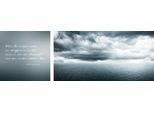 Leinwandbild QUEENCE "Endloses Meer", grau (farbe bild(er): grau), B:100cm H:40cm T:2cm, Canvas, Holzrahmen, Bilder, Leinwandbild, Premium-Leinwandstoff, Handarbeit aus Deutschland, Zitat, 2er Set