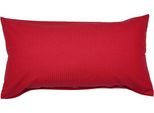Kissenbezug JANINE "PIANO 0125 31 80x80", rot (burgund), B:80cm L:40cm, Mako-Soft-Seersucker, Seersucker, Kissenbezüge, Kissenbezug, mit Reißverschluss