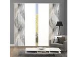 Schiebegardine HOME WOHNIDEEN "TORRE", grau (stein), B:60cm H:245cm, Polyester, Gardinen, Schiebegardine, DIGITALDRUCK