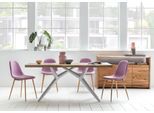 Esstisch SIT "Tables", gelb (mango), B:160cm, Tische, Esstisch, mit elegantem Metallgestell, Shabby Chic, Vintage