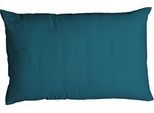Kissenbezug CASATEX "Uni", blau (petrol), B:40cm L:80cm, Satin, Baumwolle, Kissenbezüge, Kissenbezug, Uni Design, Reißverschluss, tolle Farben