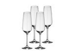 Sektglas VILLEROY & BOCH "Sektgläser Voice Basic 360 ml 4er Set transparent", bunt (transparent), Glas, Trinkgefäße, Sektglas
