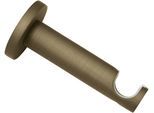 Wandträger GARDINIA "Kira 1-Lauf offen", braun (cappuccino), B:1,9cm H:9cm L:9cm Ø:1,9cm, Gardinenstangenhalterungen, Wandträger, Serie Gardinenstange Kira