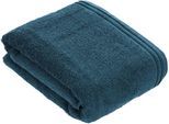 Badetuch VOSSEN "Calypso Feeling", blau (poseidon), B:100cm L:150cm, Walkfrottee, Obermaterial: 100% Baumwolle, Handtücher, Badetuch, mit schmaler Bordüre aus 100% Baumwolle, Vegan, einfarbig