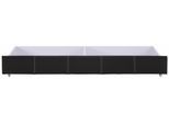 Bettschubkasten OTTO HOME "Maja", braun (dunkelbraun), B:190cm H:23cm T:60cm, Holzwerkstoff, Kunstleder, Schubladen, Bettschubkasten, mit zwei Innenfächer Aufteilung, für viel Stauraum, Breite 190 cm