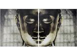 Bild CREATIV HOME "Dekobild Buddha", schwarz (farbe bild(er): schwarz), B:60cm H:60cm T:3cm, Bilder, Bild, mit großem Motiv