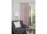 Gardine HOME WOHNIDEEN "DOLLY" Gr. 3, rosa (altrose), B:140cm H:225cm, Voile, Polyester, Gardinen, Gardine, transparent