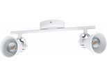 EGLO Deckenspot "SERAS 1", weiß, 2, Leuchten, LED Deckenleuchte, LED Deckenlampe, weiß, Leuchtmittel inkl., Deckenspot