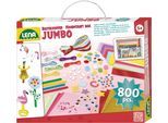 Kreativset LENA "Bastelkoffer Jumbo, pink", bunt, Kreativsets, Kinder, Kunststoff, Kreativset