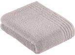 Badetuch VOSSEN "Vienna Style Supersoft", grau (light grau), B:67cm L:140cm, Walkfrottee, Baumwolle, Handtücher, Badetuch, Supersoft Baumwolle