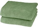 Handtücher ROSS "Sensual 9000", grün (piniengrün), B:50cm L:100cm, Frottier, Obermaterial: 100% Baumwolle, Handtücher, Handtücher, mit Aloe-Vera-Öl veredelt