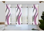 Schiebegardine VISION S "CARA", pink, B:60cm H:260cm, Polyester, Gardinen, Schiebegardine, Schiebevorhang,Bambusoptik,Digitaldruck,SET