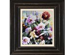 Leinwandbild QUEENCE "Blumen", bunt (farbe bild(er): bunt), B:40cm H:40cm T:2cm, Canvas, Holzrahmen, Bilder, Leinwandbild, Premium-Leinwandstoff, Handarbeit aus Deutschland, 40x40cm