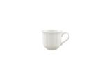 Espressotasse VILLEROY & BOCH "Espressotasse Manoir 80 ml weiß", weiß, Porzellan, Trinkgefäße, Espressotasse