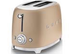 SMEG Toaster "TSF01CHMEU", beige (champagner), B:33cm H:20cm T:30cm, Toaster, Toaster