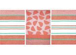 Geschirrtuch STUCO "Summer Fruits Melone", bunt (rot, bunt), B:50cm L:70cm, 100% Baumwolle, Geschirrtücher, Geschirrtuch, Jacquardgewebe