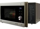LG Mikrowelle "MH 6565 CPS", silber (edelstahlfarben), B:47,6cm H:27,2cm T:38,9cm, Mikrowellen, Smart Inverter Technologie, echte Glasfront, Mikrowelle