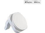 ZENS Ladestation "2-in-1 MagSafe + Watch travel charger", weiß, B:5,5cm H:2cm T:5,5cm, Ladegeräte, Ladestation