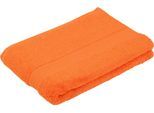 Badetuch GÖZZE "New York", orange, B:100cm L:150cm, Frottier, Obermaterial: 100% Baumwolle, Handtücher, Badetuch, moderne Uni-Farben, strukturierte Borte, 100% Baumwolle, in 2 Größen