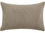 Kissenhülle DONE. "Soul", grau (taupe), B:60cm L:40cm, Polyester, Obermaterial: 100% Polyester, Kissenbezüge, Kissenhülle, Einfarbige Kissenhülle aus weichem Teddy-Plüsch, soft und flauschig