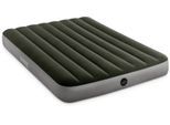 Luftbett INTEX "Dura-Beam DOWNY Airbed" Gr. 137, grau (grau, grün), Luftbetten, B/H/L: 137cm x 25cm x 191cm, Vinyl, Luftbett, B:137cm H:25cm L:191cm