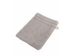Waschhandschuh WEWO FASHION "9518W", grau (lightgrau), B:16cm L:21cm, Frottee, Waschlappen, Waschhandschuh, saugstark