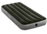 Luftbett INTEX "Dura-Beam DOWNY Airbed" Gr. 76, grau (grau, grün), Luftbetten, B/H/L: 76cm x 25cm x 191cm, Vinyl, Luftbett, B:76cm H:25cm L:191cm