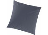 Kissenbezug PRIMERA "Primera Mako-Feinjersey Kissenbezug im Doppelpack", grau (anthrazit), B:40cm L:40cm, Feinjersey, Obermaterial: 100% Baumwolle, Kissenbezüge, Kissenbezug, In vielen Uni-Tönen