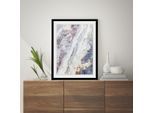 Bild QUEENCE "Holly", grau (farbe rahmen: schwarz, farbe bild(er): grau), B:40cm H:50cm, Bilder, Bild