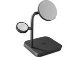 ZENS Ladestation "4-in-1 MagSafe + Watch Wireless", schwarz, B:14,7cm H:15,4cm T:10,2cm, Ladegeräte, Ladestation