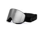 Snowboardbrille YEAZ "Magnet-Ski-Snowboardbrille silber verspiegelt/schwarz APEX", silber, Sportbrillen, Snowboardbrille