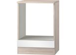 Herdumbauschrank OPTIFIT "Faro", weiß (weiß glanz), B:60cm H:84,8cm T:60cm, Schränke, Herdumbauschrank, Breite 60 cm