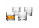 Whiskyglas LA ROCHÈRE FRANCE "Whiskybecher Dandy 300 ml 4er Set transparent", bunt (transparent), 4 tlg., Glas, Trinkgefäße, Whiskyglas