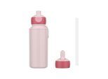 Trinkflasche MEPAL "Pop-Up Trinkflasche + Flip-Up Ersatzdeckel Campus 400 ml", pink (cool pink), 400ml, Trinkflaschen, Trinkflasche