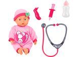 Babypuppe BAYER "Doktorpuppe", rosa, pink, Puppen, Baby, Babypuppe, mit Funktion