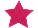 Platzset "Stern, Weihnachtsdeko", pink, B:16,5cm H:5mm L:16,5cm, PRIMAFLOR-IDEEN IN TEXTIL, Platzsets, Platzset, ideal als Untersetzer oder Tischdeko, Größe 16,5 cm