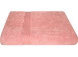 Badetuch DYCKHOFF "Siena", rosa (rosenholz), B:100cm L:150cm, Walkfrottier, Obermaterial: 100% Baumwolle, Handtücher, Badetuch, in tollen Unifarben