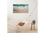 Leinwandbild KOMAR "Day at the Beach - Größe 60 x 90 cm", bunt (farbe bild(er): bunt), B:60cm, Holz, Papier, Bilder, Leinwandbild, Keilrahmenbild mi Echtholzrahmen