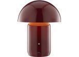 LED Tischleuchte "Galilea", rot (weinrot), 1, Ø 20cm H: 26cm, 1 Stk., LEGER HOME BY LENA GERCKE, Leuchten, dimmbar, Ø 20 cm, Metall, Akku Tischlampe, Schalter mit Touchfunktion, LED Tischleuchte