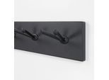 Garderobenhalter SPINDER DESIGN "Pull", schwarz, B:104,5cm H:12,5cm T:10cm, Metall, Garderobenhalter, Garderobenhalter, Metall, Breite 104,5 cm
