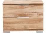 Nachtkommode WIMEX "Easy", braun (plankeneichefarben), B:52cm H:40cm T:38cm, Sideboards, Nachtkommode