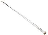 Klemmstange KLEINE WOLKE, silber (silberfarben), Ø:21mm, Aluminium, Kunststoff, Gardinenstangen, Klemmstange, Teleskopstange für Duschvorhänge, Länge 125-220 cm