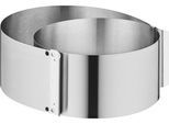 Tortenring KAISER BACKFORMEN "Inspiration", edelstahl, B:17,5cm H:9,5cm L:17,5cm Ø:32cm, Edelstahl 18/10, Speiseringe, Tortenring, mit Griffen, individuelle Größeneinstellung für ⌀ von 16,5 bis 32 cm