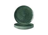 Brotteller SELTMANN WEIDEN "Brotteller Terra ø 17,7 cm 6er Set", grün (moosgrün), Speiseteller, Brotteller