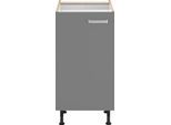 Unterschrank OPTIFIT "Parma", grau (basaltgrau), B:30cm H:87cm T:58,4cm, Holzwerkstoff, Schränke, Unterschrank, Breite 30 cm