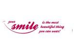Wandtattoo KOMAR "Your smile - Größe 14 x 70 cm", bunt, B:14cm H:70cm, Folie, Wandtattoos, Wandtattoo, selbstklebend, Wandsticker