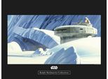 Bild KOMAR "Star Wars Classic RMQ Hoth Echo Base", bunt (farbe bild(er): bunt), B:40cm H:30cm, Holz, Papier, Bilder, Bild, Wandbild zur Dekoration im Kinderzimmer - ohne Rahmen