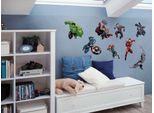 Wandtattoo KOMAR "Avengers Crew - Größe 50 x 70 cm", bunt, Blumen Disney Wald, Folie, Wandtattoos, Wandtattoo, selbstklebend, Wandsticker, Kinderzimmer